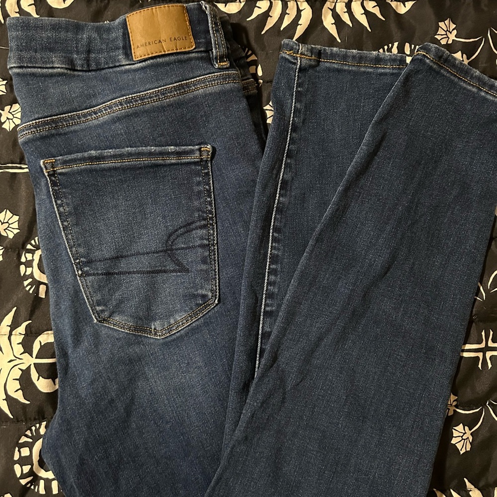 American Eagle Outfitters Women's LONG Skinny Blue Jeans